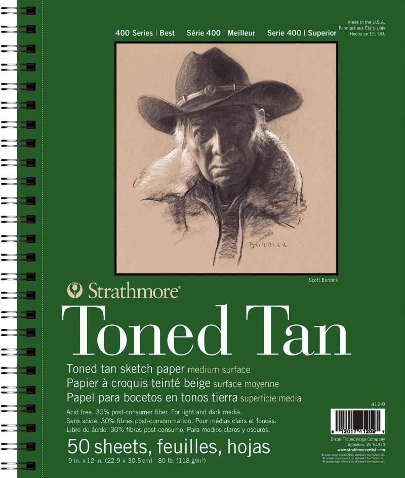 Strathmore ST413-19 Toned Tan Sketch Paper Sheet Stock