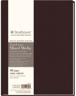 400 Series Toned Gray Mixed Media Hardbound Art Journal