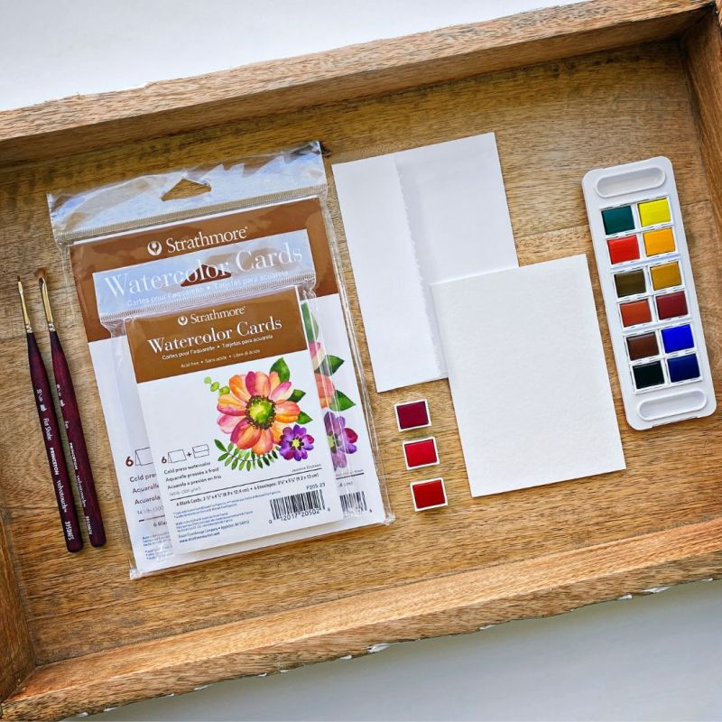 Strathmore Watercolor cards 3x4 cards and envelopes – The Net Loft  Traditional Handcrafts