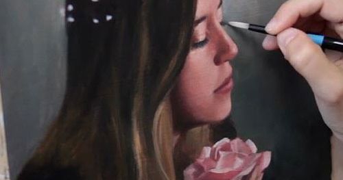 lena danya oil painting