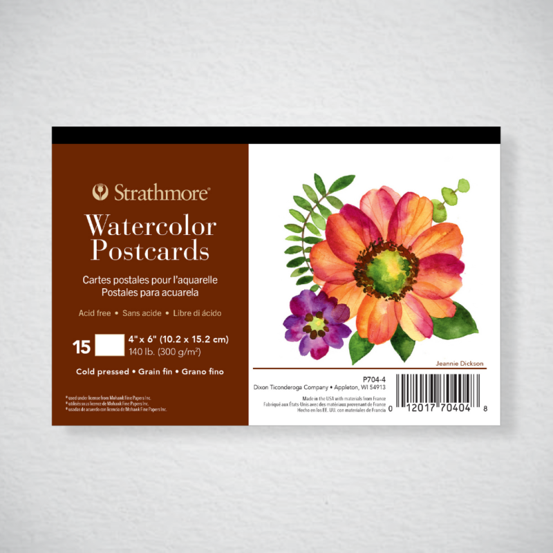 50 Pack Blank Postcards, Watercolor Paper Post Cards for DIY Thanksgiving,  Christmas, Mailing, Painting (White, 4x6 In)