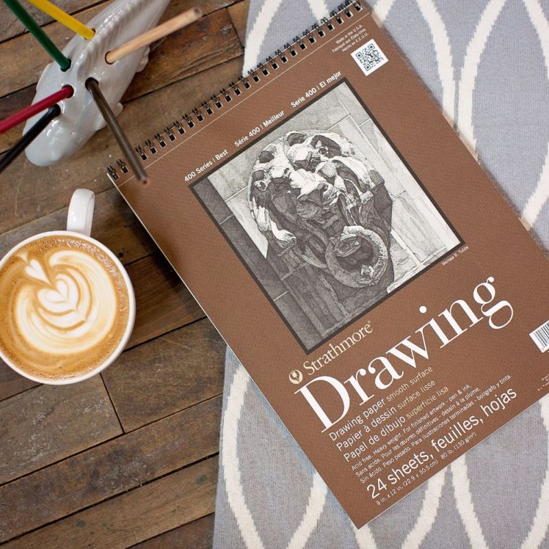 Strathmore : 400 Series : Spiral Drawing Pad : 163gsm : 24 Sheets : A5
