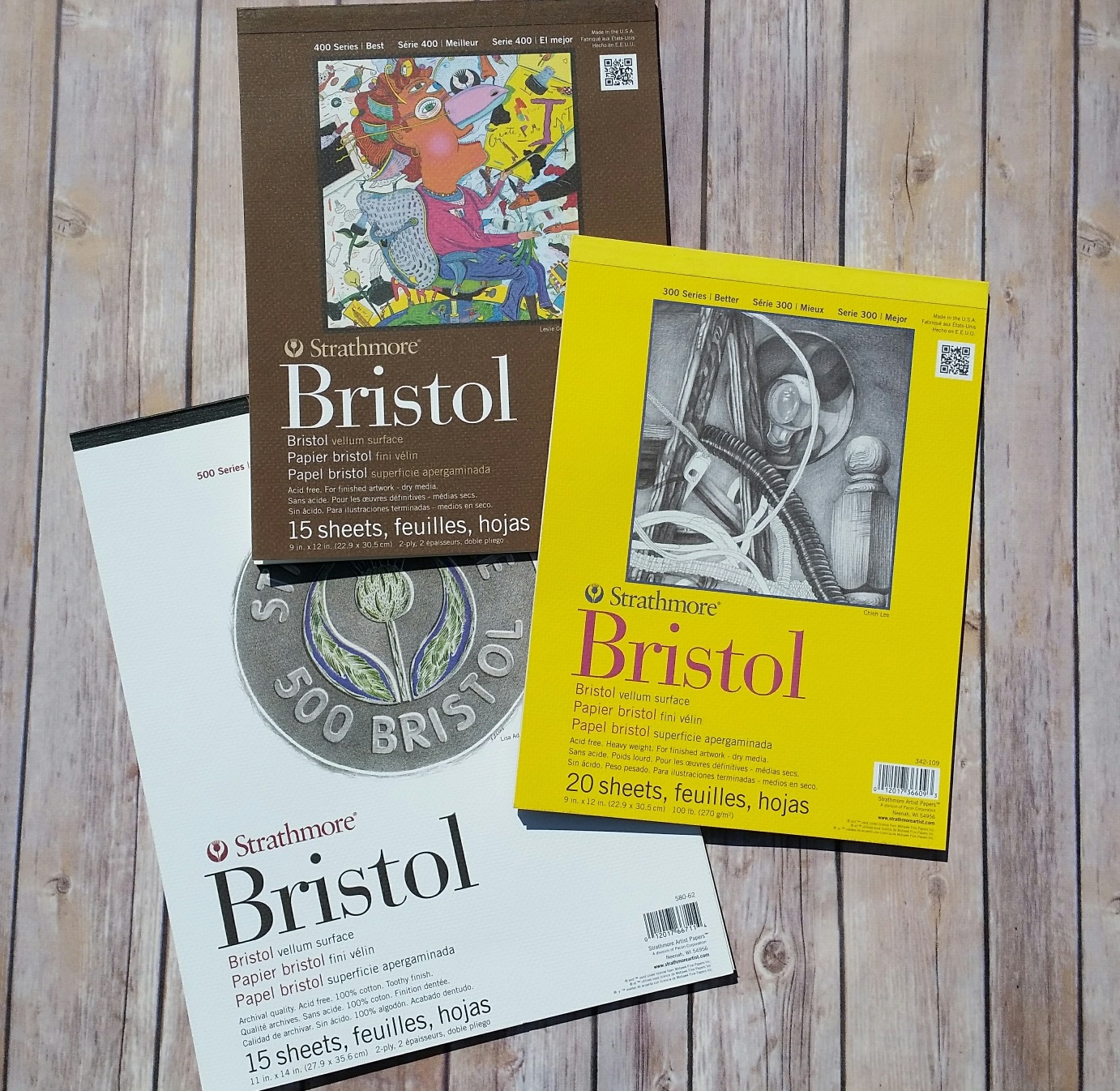 Bristol Smooth Paper vs. Bristol Vellum Paper