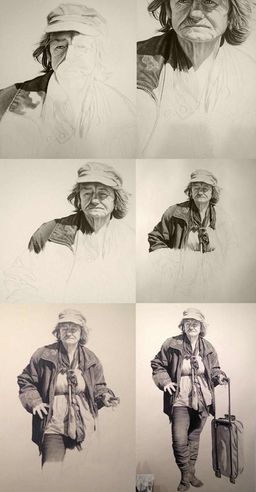 Pencil Drawing Progression