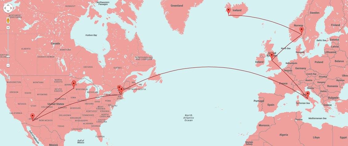 Pass the Journal Tracking Map