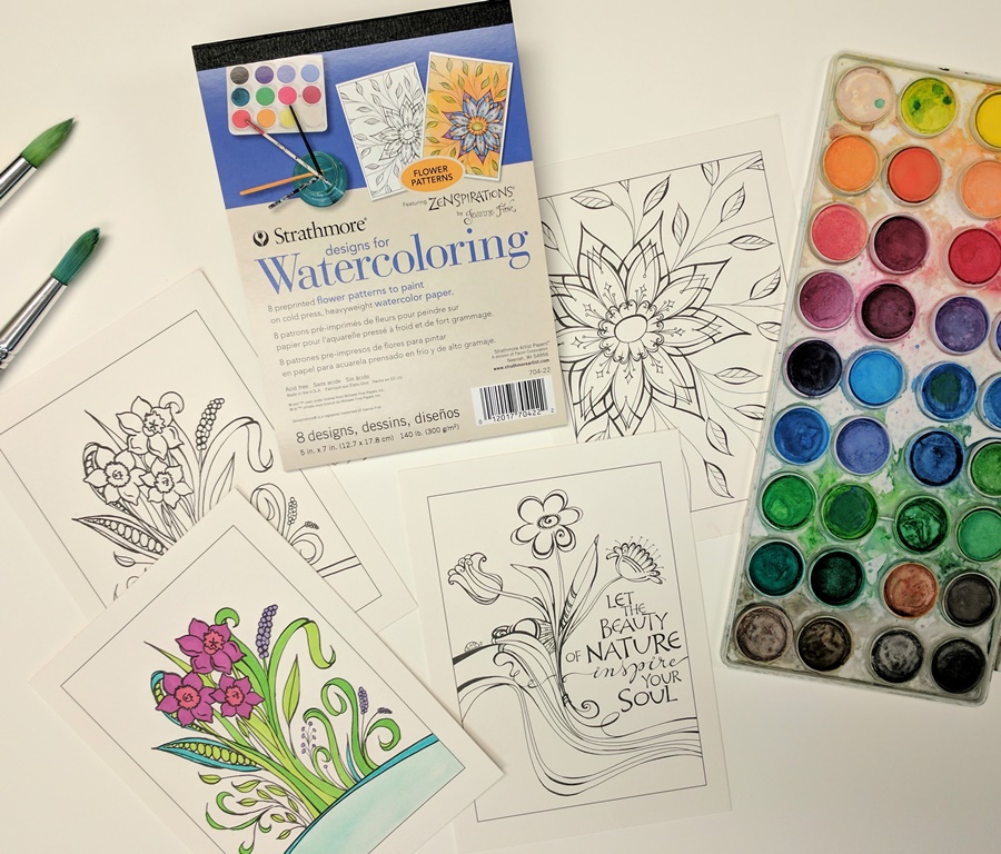 NEW! Designs for Watercoloring - Strathmore Artist Papers