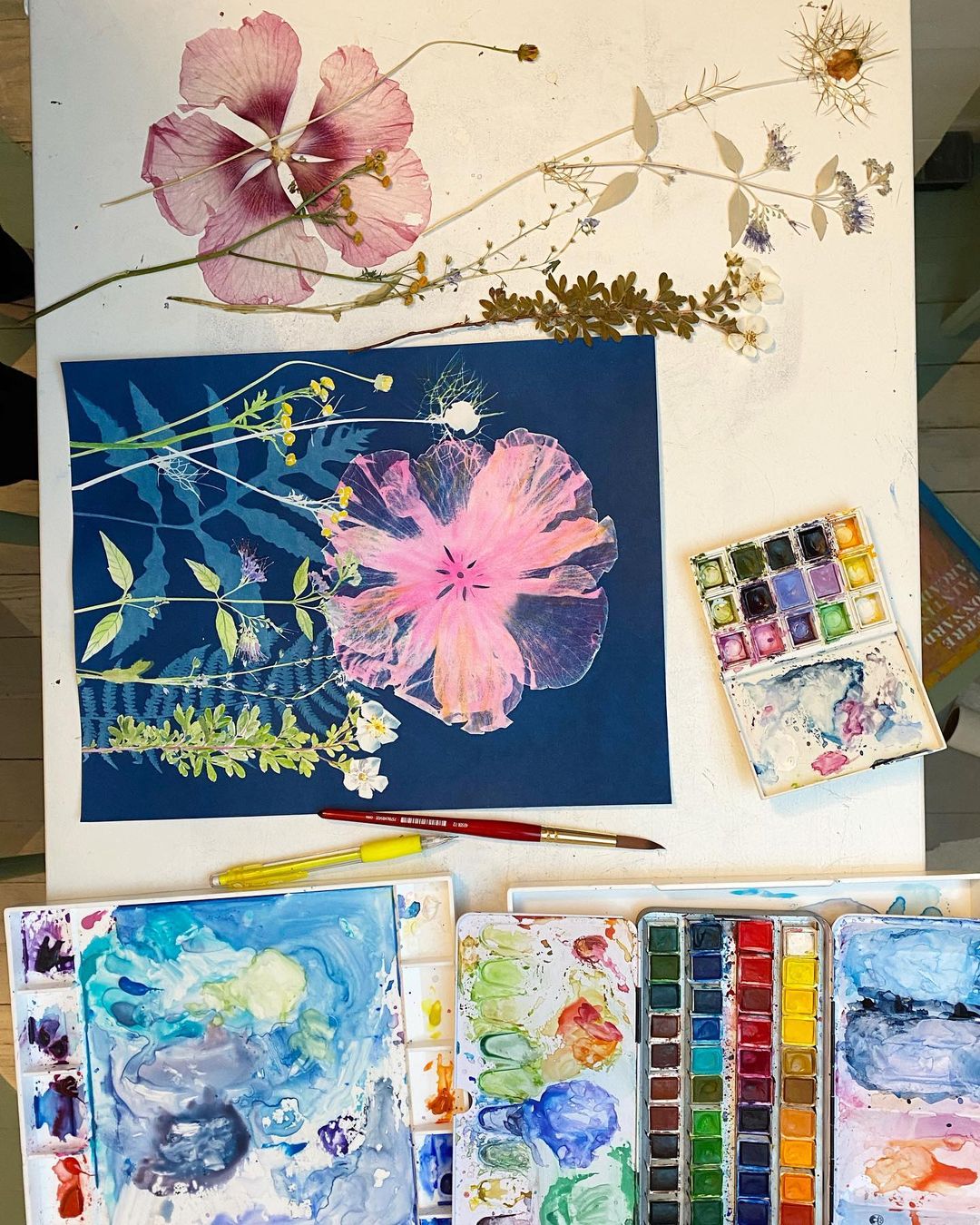 Cyanotype, Watercolor and Gouache - Strathmore Artist Papers