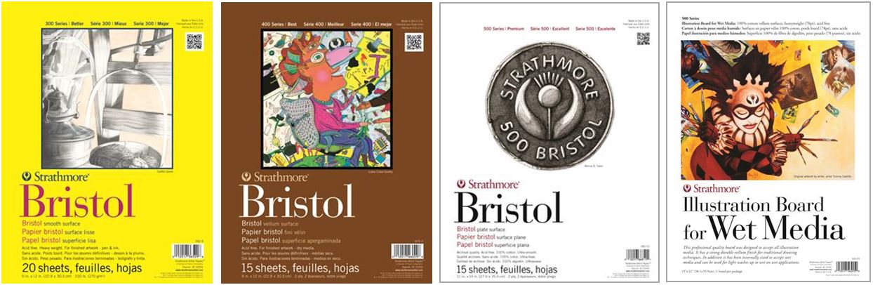 What is the difference between Bristol, Bristol Boards, and Illustration  Boards? - Strathmore Artist Papers